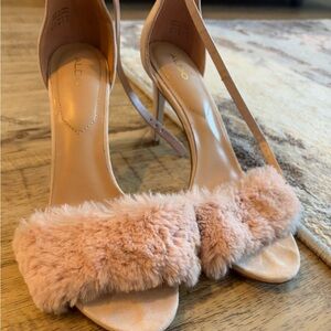 Aldo Blush Pink Fur Heels